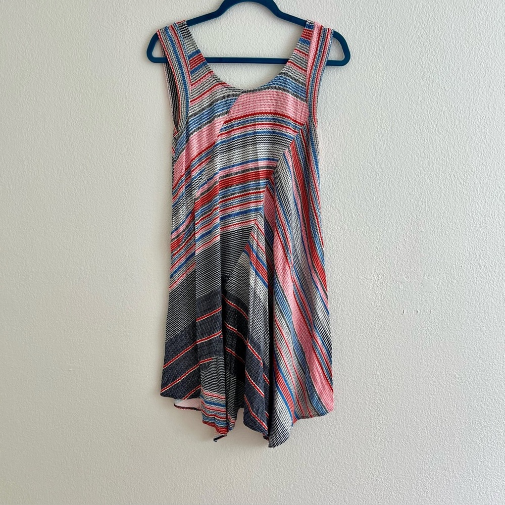 Anthropologie Weston Asymmetrical Scoop Neck Swing Dress- SM Petite